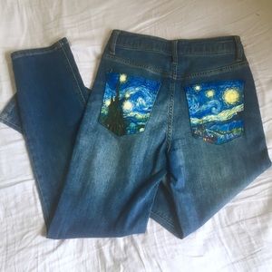 Painted Jeans - Van Gogh (Stary Night)
